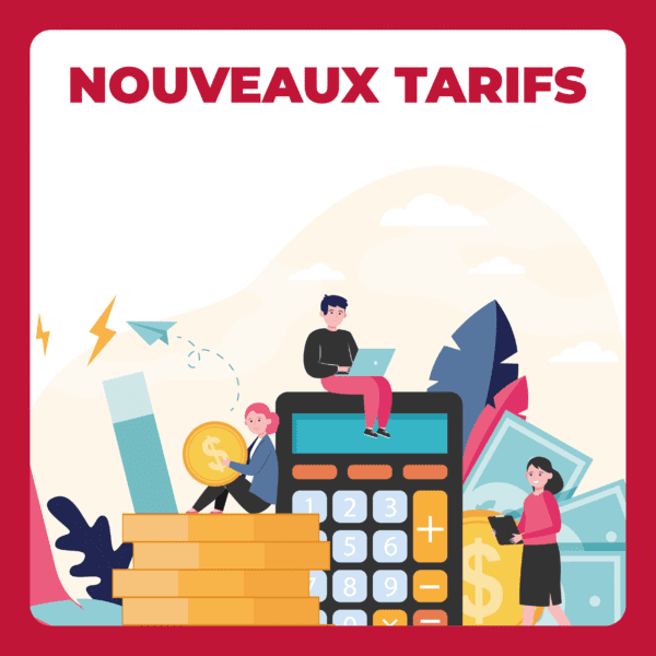 nouveaux tarifs